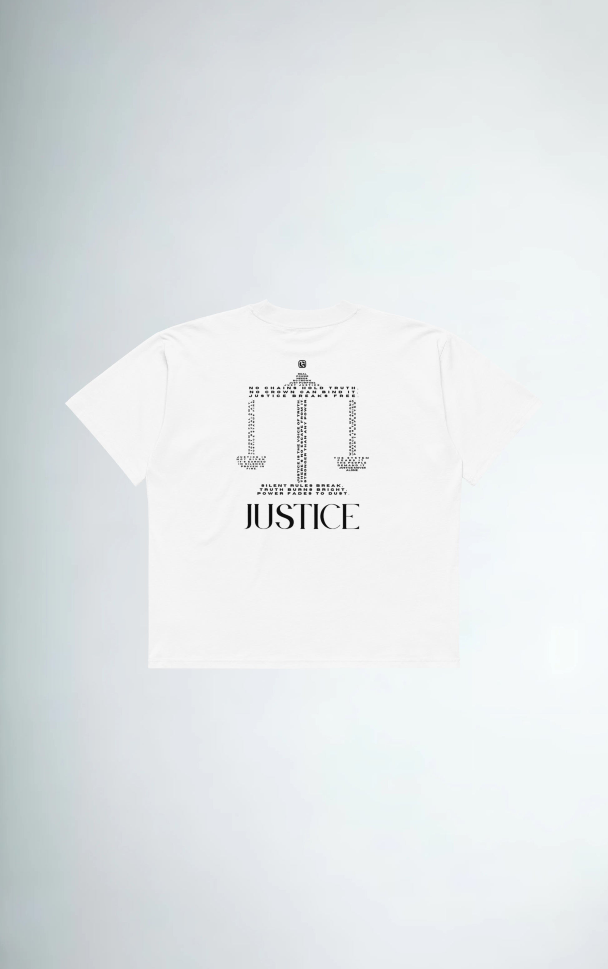 JUSTICE. tee